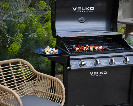 Barbecue au gaz Sorrento - 4 brûleurs avec thermomètre 14kW