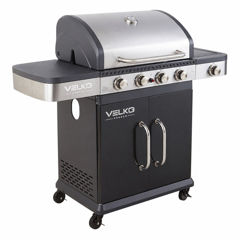 Barbecue gaz Majorque XL – 4 brûleurs 14,5 kW avec desserte