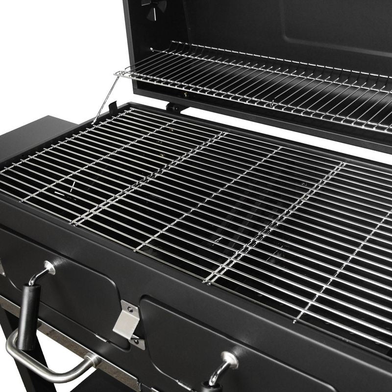Barbecue Grill Charbon de Bois VELKO Seville XL – Fumoir – Bac à Charbon Réglable