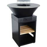 Brasero Plancha VELKO Vigo – Ø 81,5 cm – Grille de cuisson – Rangement à bûches