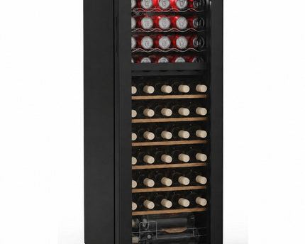 Cave à Vin Multi-Température VELKO Millésime 55 – 55 Bouteilles – Double Zone 5–18 °C – 150 L – 39 dB