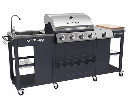 Cuisine d'extérieur VELKO Alicante – 4+1 brûleurs 17,2 kW