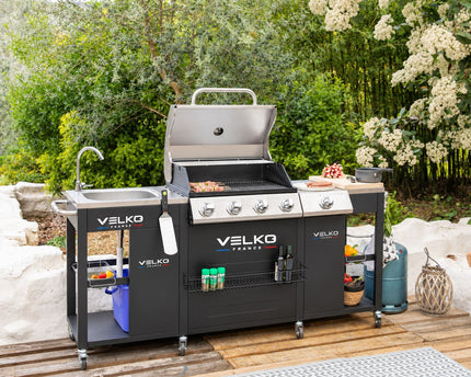Cuisine d'extérieur VELKO Alicante – 4+1 brûleurs 17,2 kW
