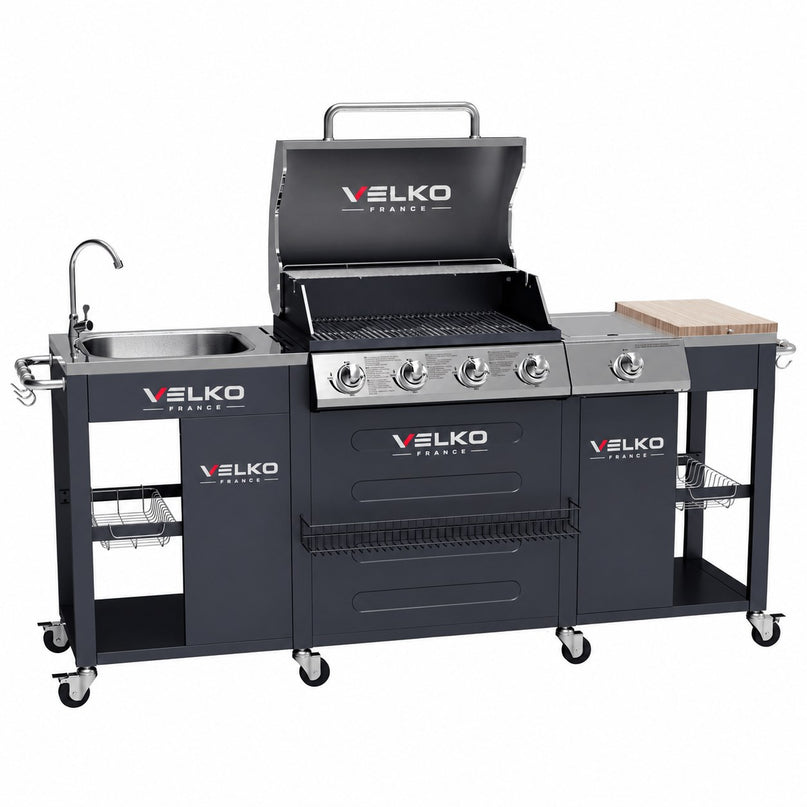 Cuisine d'extérieur VELKO Alicante – 4+1 brûleurs 17,2 kW