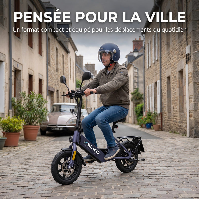Draisienne Électrique VELKO Nexo 14 – Pneus 14" – Double Frein à Disque – Pliable – Charge 120 kg