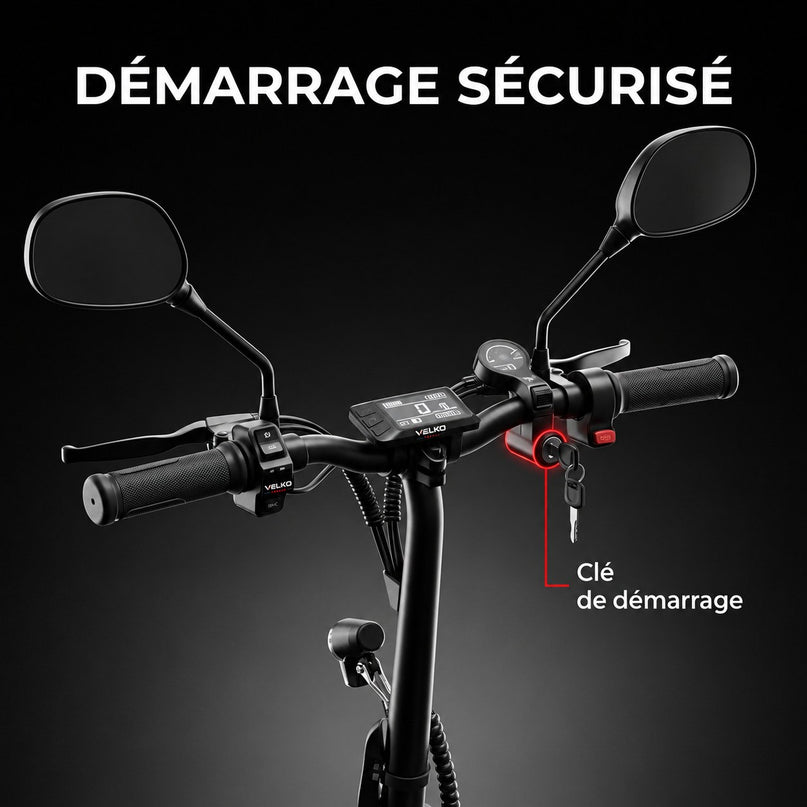 Draisienne Électrique VELKO Nexo 14 – Pneus 14" – Double Frein à Disque – Pliable – Charge 120 kg