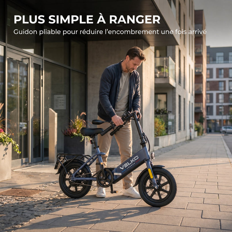 Draisienne Électrique VELKO Nexo 14 – Pneus 14" – Double Frein à Disque – Pliable – Charge 120 kg