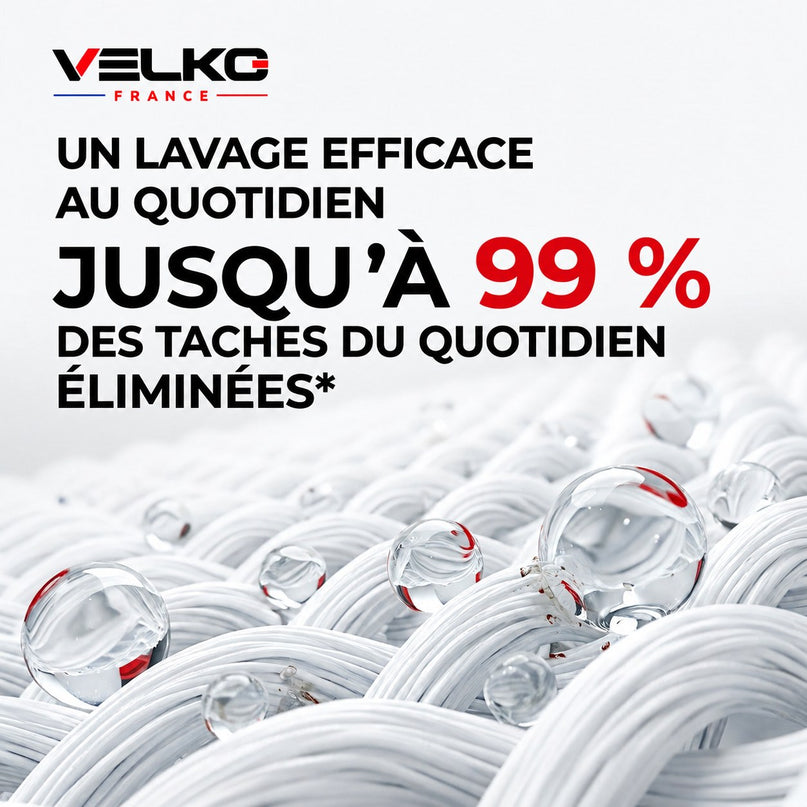 Lave-Linge VELKO Pure 7 – Machine à Laver 7 kg – Classe A – 1 200 tr/min – 12 Programmes – Vapeur