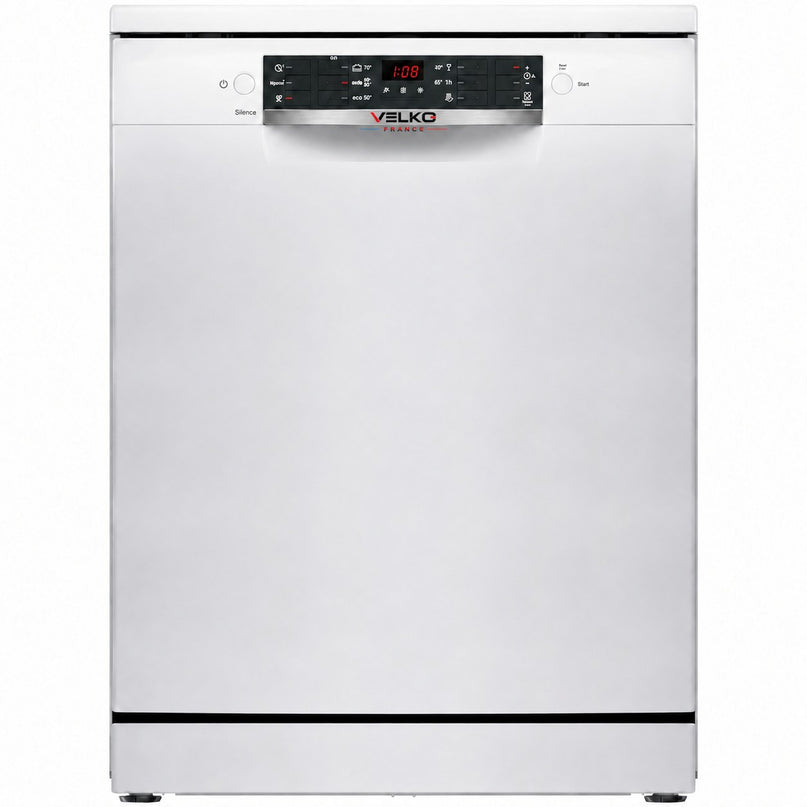 Lave-Vaisselle VELKO Clario – 60 cm – 6 Programmes – Séchage Extra – 48 dB – Panier Réglable 3 Niveaux