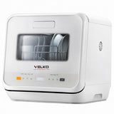 Mini Lave-Vaisselle VELKO Vapora 5 – Réservoir 5 L – 6 Programmes – Vapeur 98 °C – Stockage Ventilé 72 h – Blanc
