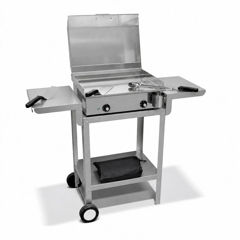 Pack Plancha Électrique VELKO Alicante – Chariot & Accessoires Inclus – 2400 W