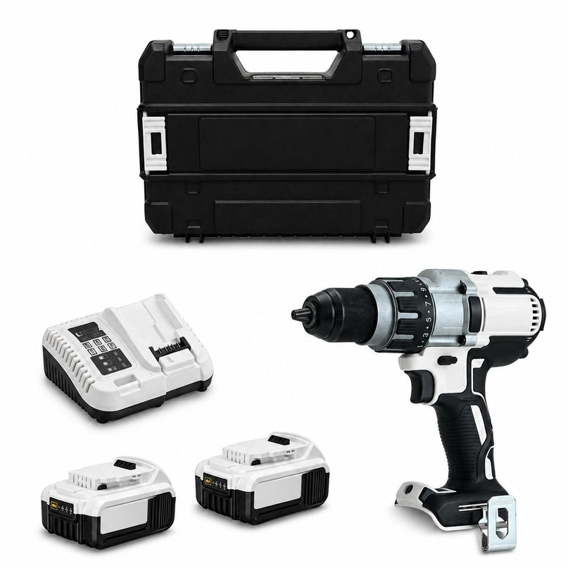 Perceuse-Visseuse à Percussion Sans Fil VELKO Raptor 95 – 18 V – 95 Nm – 2 Batteries 5 Ah – Brushless – 3 Vitesses – Mandrin 13 mm – Coffret Inclus