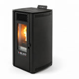 Poêle à granulés VELKO 8 kW – Acier – Programmable – Jusqu'à 200 m³