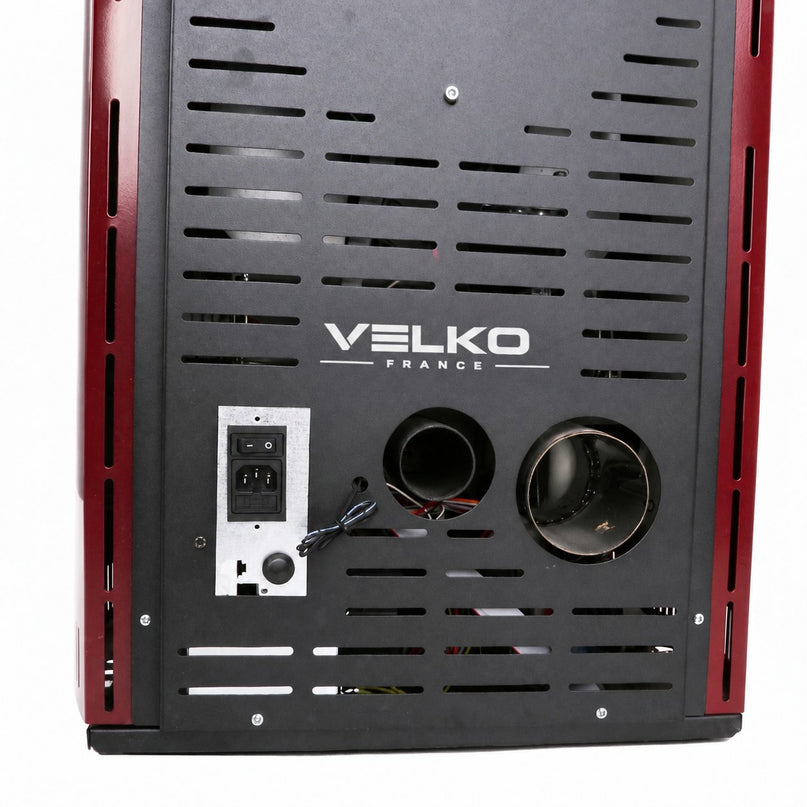 Poêle à granulés VELKO 8 kW – Acier – Programmable – Jusqu'à 200 m³