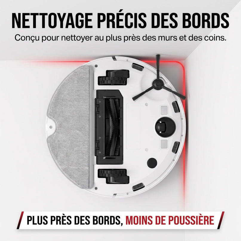 Robot Aspirateur Laveur VELKO Vortex 13 –  13 000 Pa avec Station Auto-Vidage & Navigation Laser
