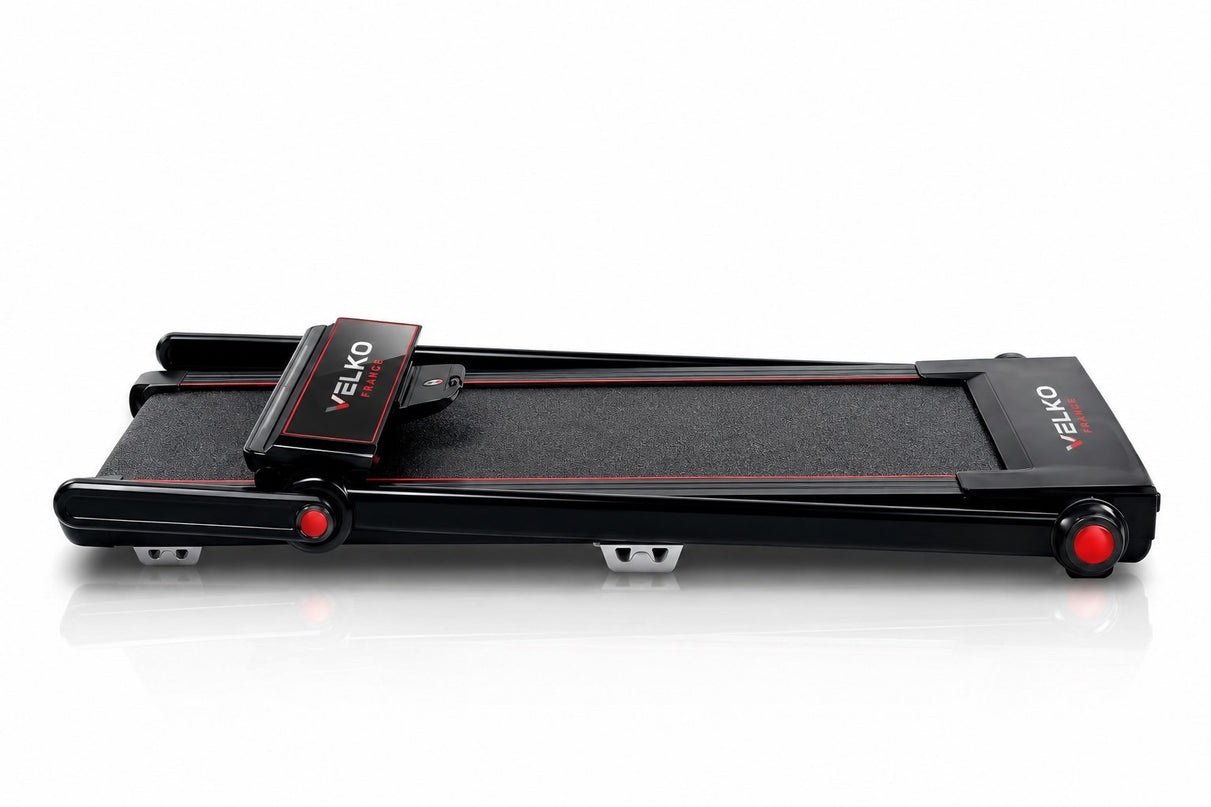 Tapis de Course Pliable VELKO Tempo 16 – 1 à 16 km/h – 16 Programmes – Surface 120 × 45 cm – Pliage Ultra-Compact 19 cm