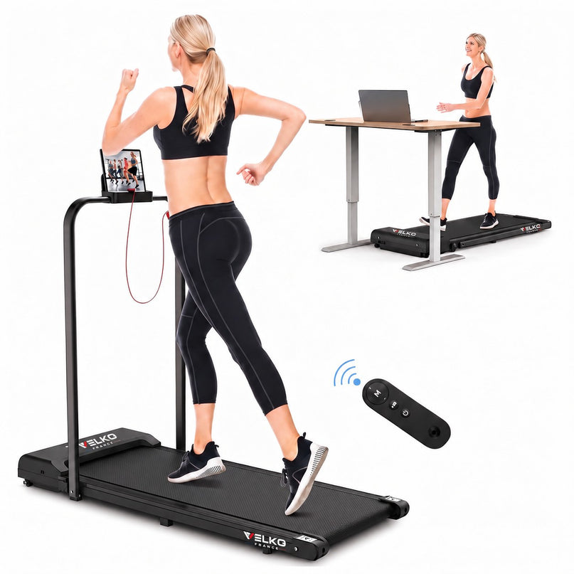 Tapis de Course Pliant VELKO Flexo – 10 km/h – 2 Modes (Marche/Course) – Écran LED