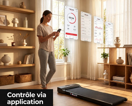 Tapis de Course Pliant VELKO WalkingPad – 6 km/h – Charge 110 kg – Écran LED