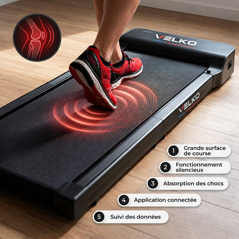 Tapis de Course Pliant VELKO WalkingPad – 6 km/h – Charge 110 kg – Écran LED