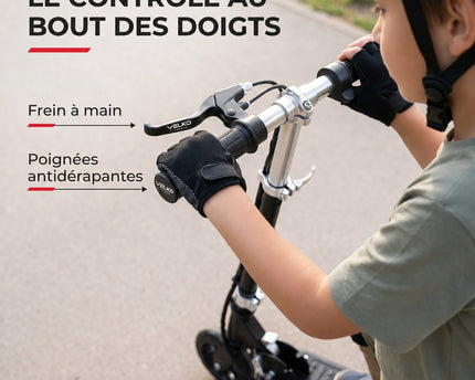 Trottinette Électrique Enfant VELKO KidVolt 12 – 120 W – Jusqu’à 12 km/h – Autonomie 8 à 10 km – Pliable & Réglable