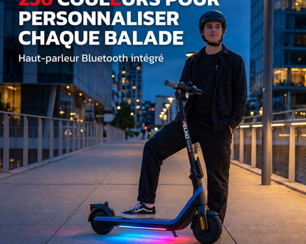 Trottinette Électrique Enfant VELKO Kinetik 16 – Jusqu’à 16 km/h – Autonomie jusqu’à 16 km – 3 Modes de Conduite – Guidon Réglable