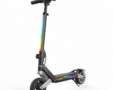 Trottinette Électrique Enfant VELKO MiniPulse 16 – 6 à 12 Ans – 5/10/16 km/h – Autonomie 9 km – Double Suspension – Bluetooth & LED