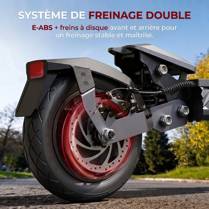 Trottinette Électrique VELKO Vector – 1100 W Max. – Autonomie 70 km – Batterie 48 V 13 Ah – Pneus 10" – Suspension & NFC