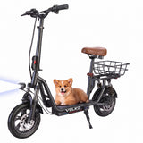 Trottinette Électrique VELKO Zenith – 500 W – Autonomie 35 km – Batterie 36V 7,5Ah – Pneus 12" – Avec Siège